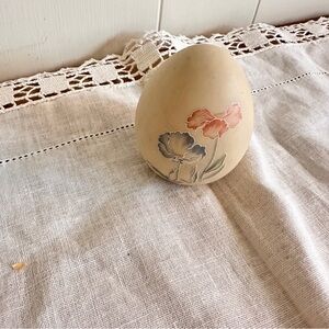 Handpainted decorative stone egg